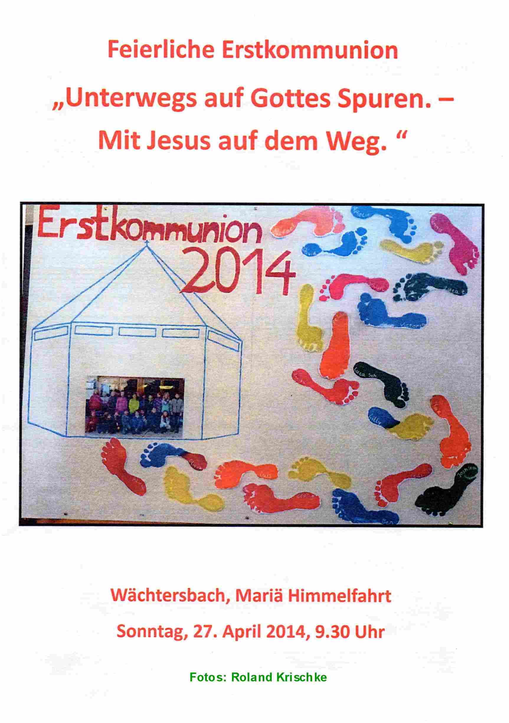Katholische Kirche Pfarrgemeinde Mariae Himmelfahrt Wachtersbach Kommunion 2014