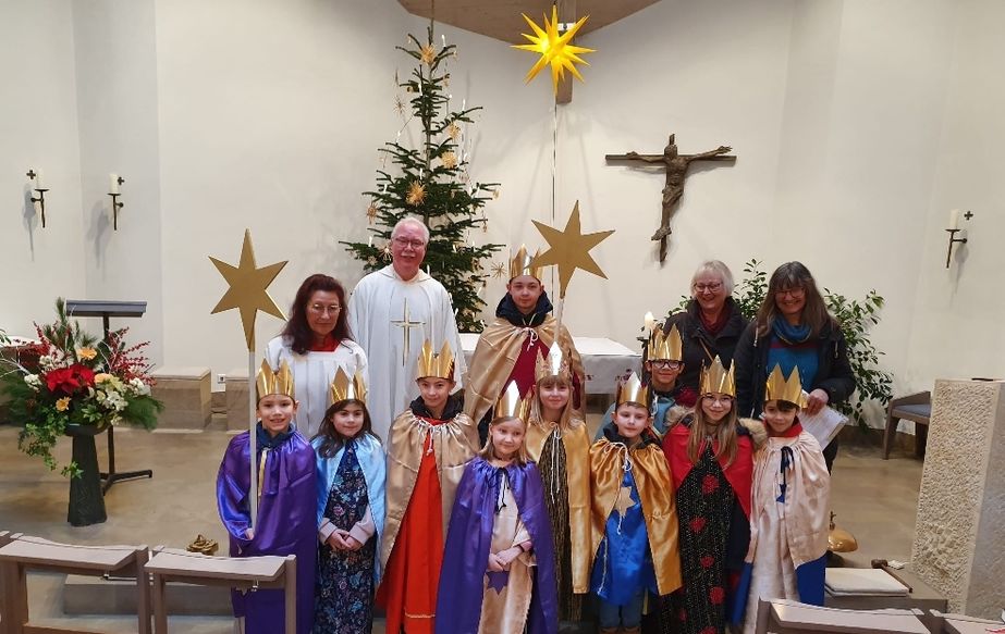 Sternsinger Schlierbach in der Filialkirche Herz Jesu Schlierbach